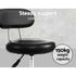 Artiss Salon Stool Swivel Chair Backrest Black