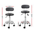 Artiss 2x Salon Stool Swivel Chair Backrest Black