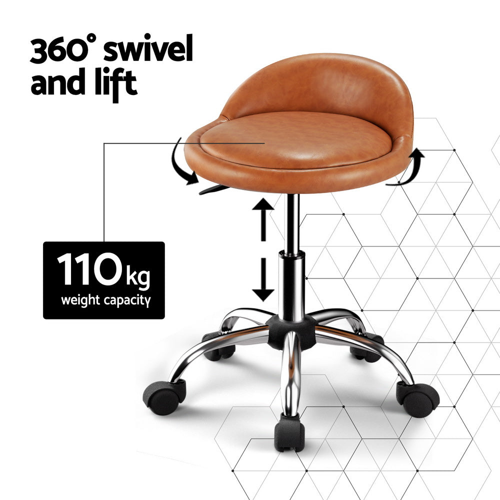 Salon Stool Swivel Chair Backrest Chairs