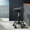 Artiss Adjustable Salon Stool Chair PU Leather Rolling Saddle Stool Black