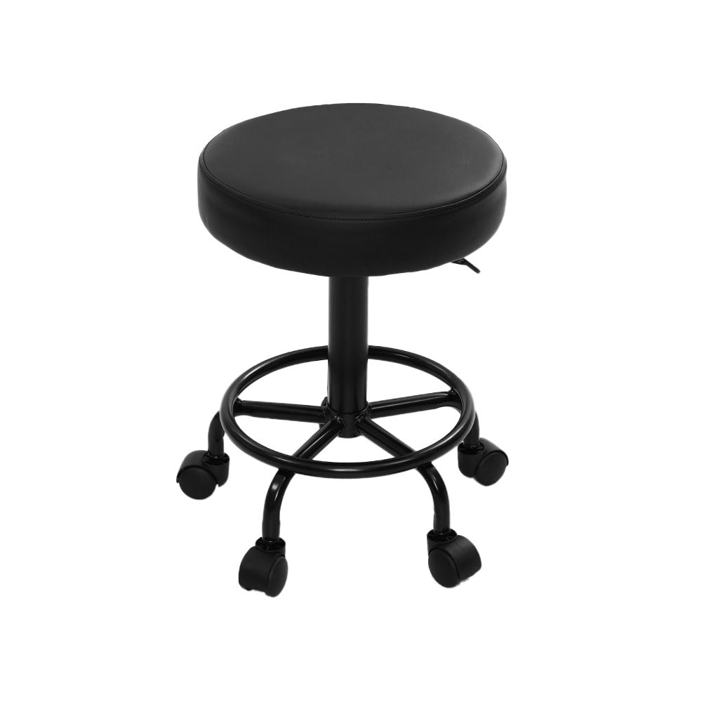 2x Salon Stool Round Swivel Chair