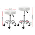 Salon Stool Round Swivel Chair White