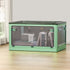Storage Container Foldable Stackable Large 5 Sides Open Transparent 82L