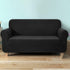 Sofa Cover Couch Covers 3 Seater High Stretch Black