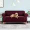 Artiss 3 Seater Stretch Sofa Cover Burgundy Elastic Slipcover Sofa Protector