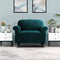 Artiss 1 Seater Stretch Velvet Sofa Cover Agate Green Anti-Slip Couch Protector