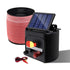 Fence Energiser 3KM Solar Powered Electric 1200M Poly Tape