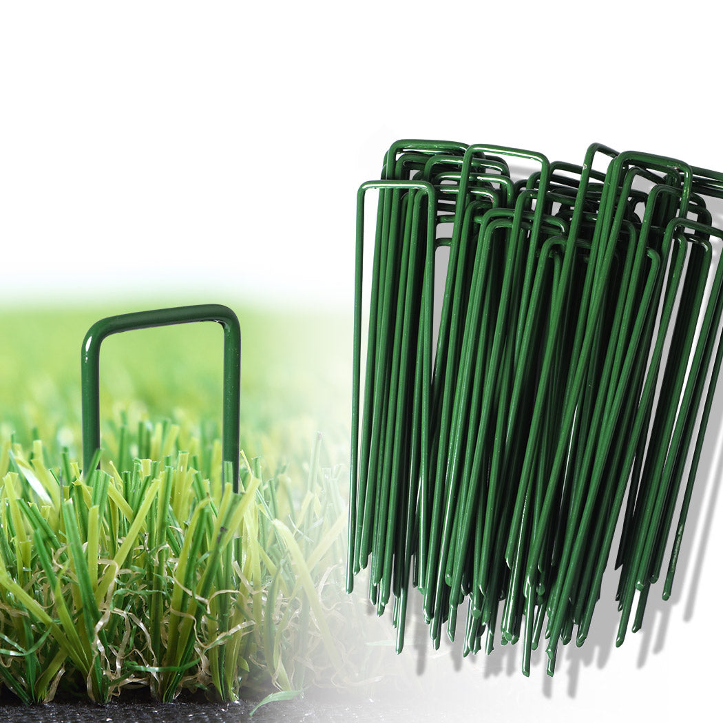 50PCS Synthetic Artificial Grass Turf Pins U Fastening Lawn Tent Pegs Weed Mat