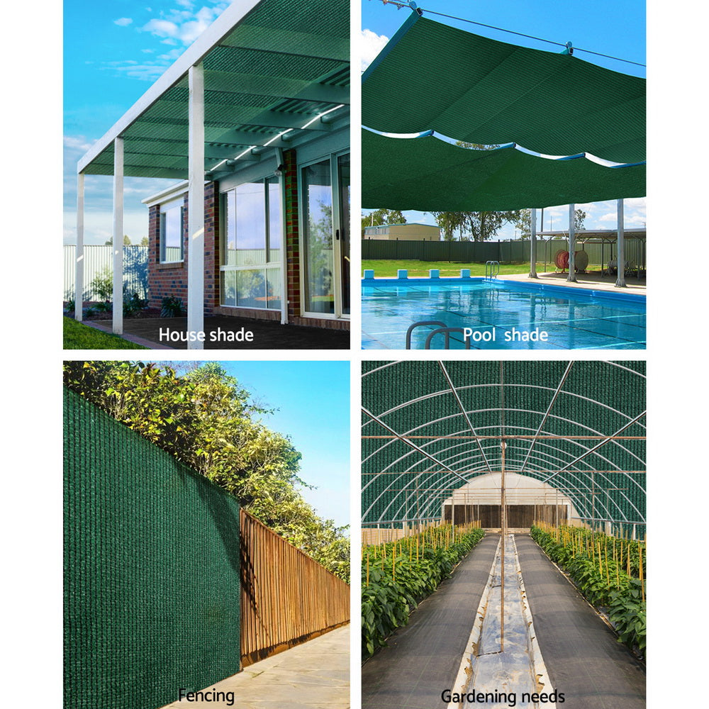 Instahut 70% Shade Cloth 1.83x30m Shadecloth Sail Heavy Duty Green