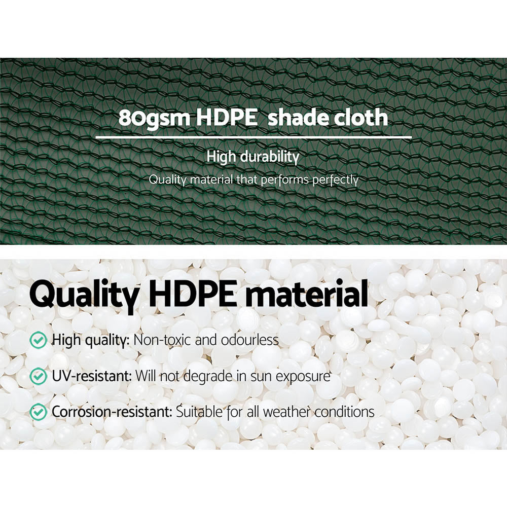 30% Shade Cloth 3.66x30m Shadecloth Wide Heavy Duty Green
