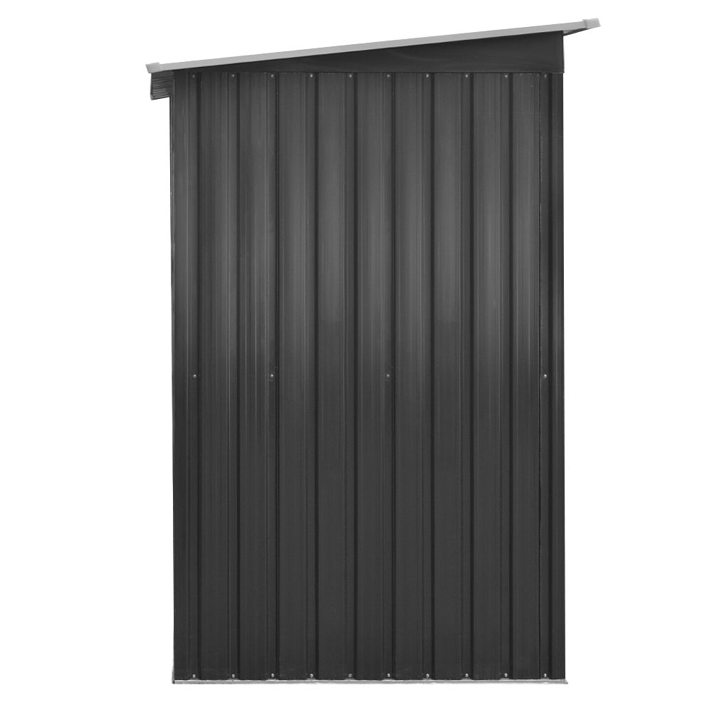 Garden Shed 2.38x1.31M Sheds Outdoor Storage Tool Metal Workshop Shelter Sliding Door