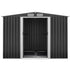 Garden Shed 2.58x3.14M w/Metal Base Sheds Outdoor Storage Workshop Shelter Sliding Door