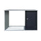 2.49m 2-in-1 Metal Garden Shed Wood Storage Tool House Steel Anthracite Lockable