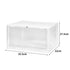 Premium Sneaker Display Case Shoe Storage Box Clear Plastic Magnetic Stackable