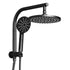 9'' Rain Shower Head Set Handheld Round High Pressure Black