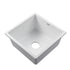 Stone Kitchen Sink 450X450MM Granite Under/Topmount Basin Bowl Laundry White