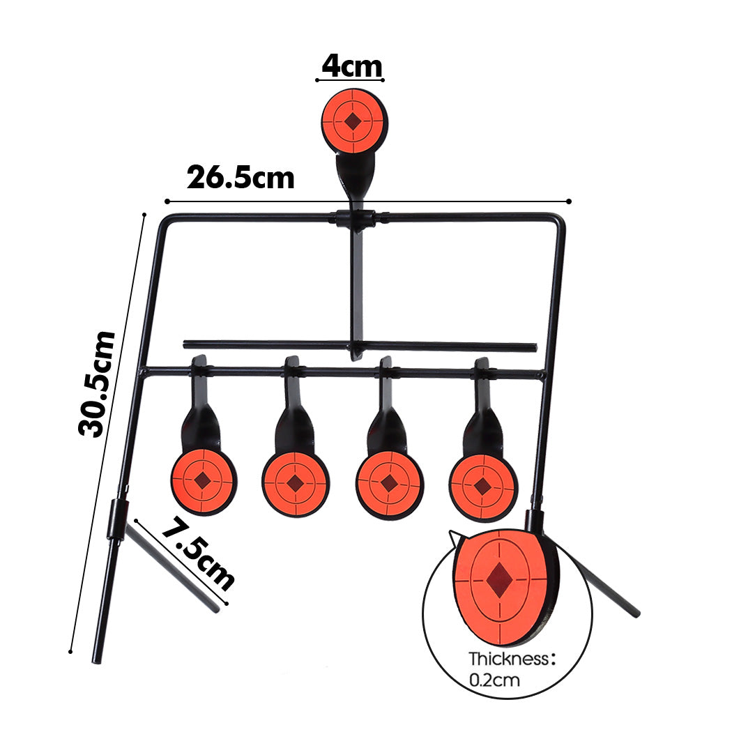 Shooting Targets Metal Splatter Archery Target Resetting Air Riffle Gun Game 5MM