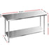 1829 x 610mm Commercial Stainless Steel Kitchen Bench