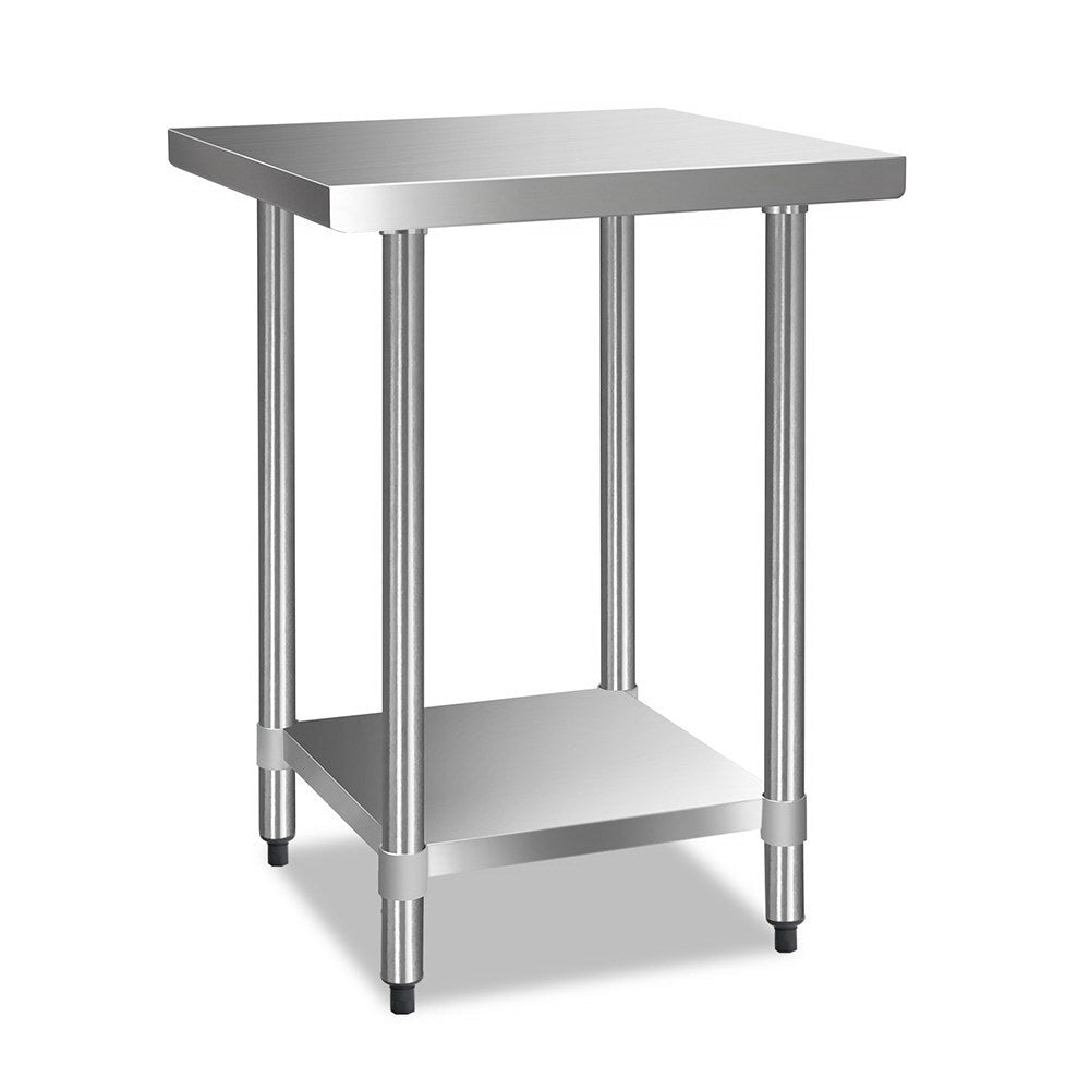 610 x 610m Commercial Stainless Steel Kitchen Bench