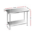 610 x 1219mm Commercial Stainless Steel Kitchen Bench