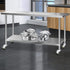 430 Stainless Steel Kitchen Benches Work Bench Food Prep Table with Wheels 1829MM x 610MM