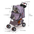 Pet Stroller 4 Wheels Dog Cat Cage Puppy Pushchair Travel Walk Carrier Pram