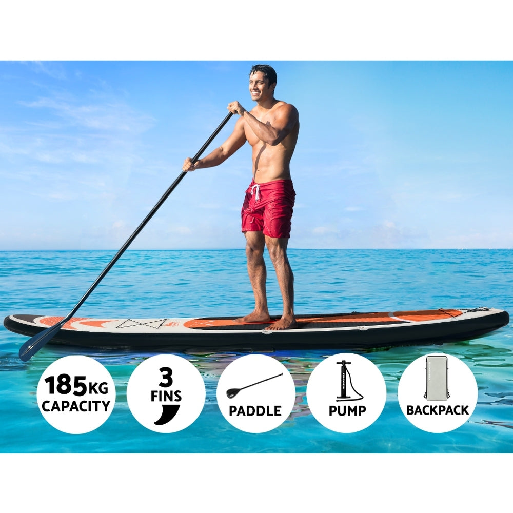 Stand Up Paddle Board 11ft Inflatable SUP Surfboard Paddleboard Kayak Surf Red