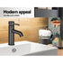 Bathroom Basin Mixer Tap Round Brass Faucet Vanity Laundry Black