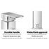 Bathroom Basin Mixer Tap Square Faucet Vanity Laundry Chrome