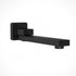 Bathroom Mixer Spout Wall Bath Tap Square Swivel Bathtub Black