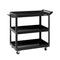 3-Tier Tool Cart Trolley Workshop Garage Storage Organizer Black