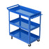 3-Tier Tool Cart Trolley Workshop Garage Storage Organizer Blue