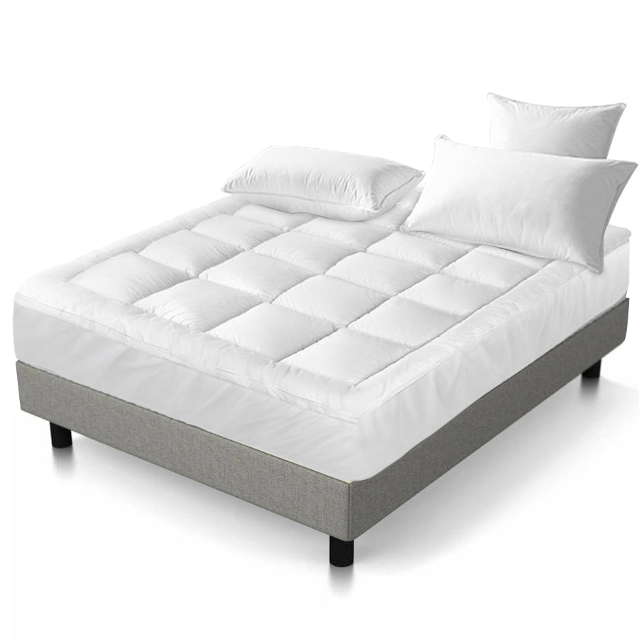 Mattress Topper Pillowtop Bamboo King Single