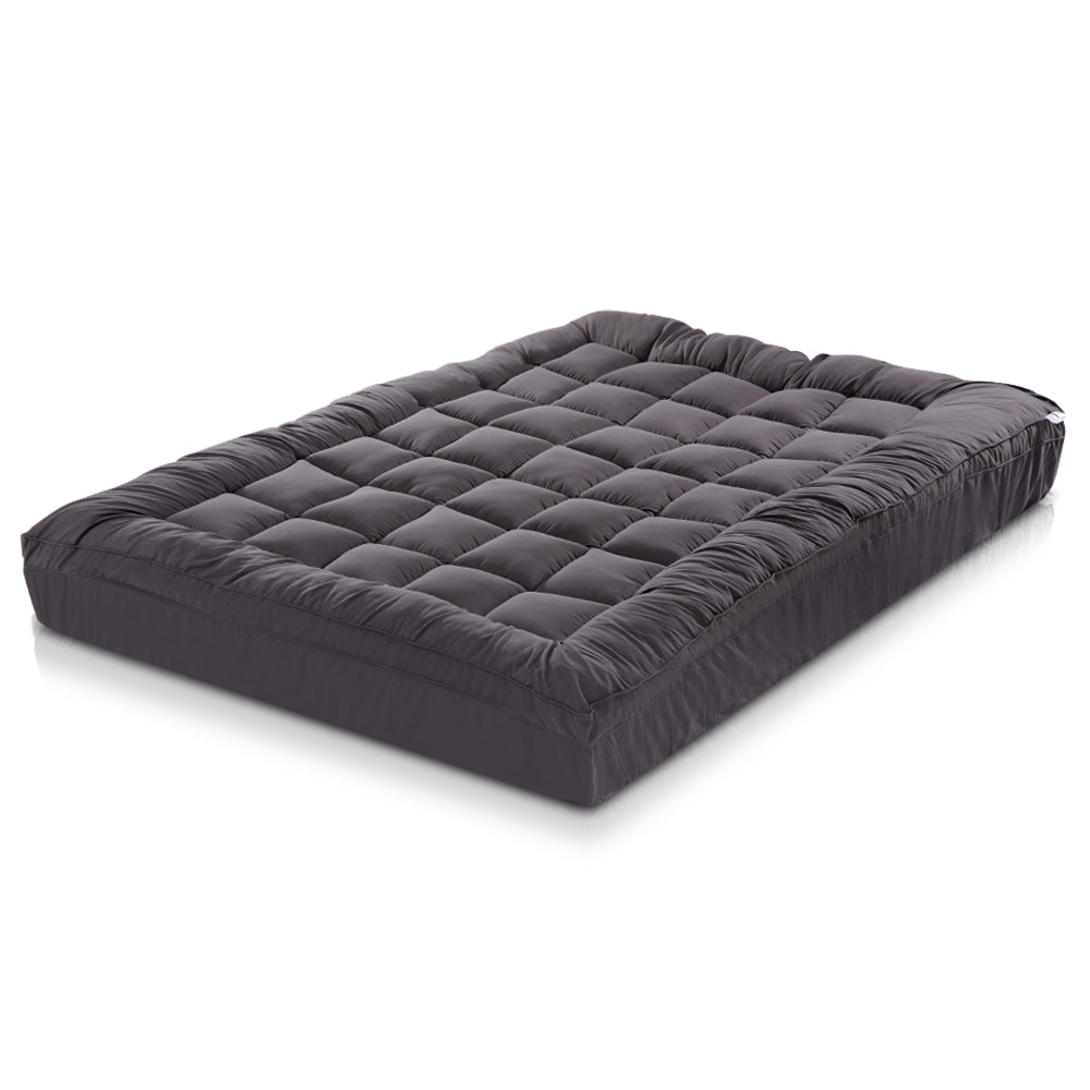 Mattress Topper Pillowtop Bamboo Charcoal King Single