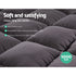 Mattress Topper Pillowtop Bamboo Charcoal King Single