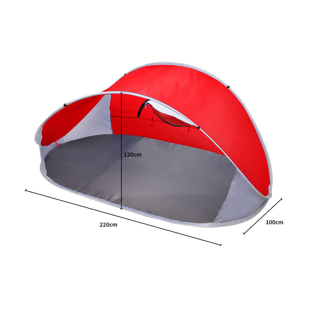 Mountvie Pop Up Tent Camping Beach Tents 4 Person Portable Hiking Shade Shelter