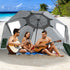 Beach Umbrella Outdoor Umbrellas Sun Shade Garden Shelter 2.33M Green