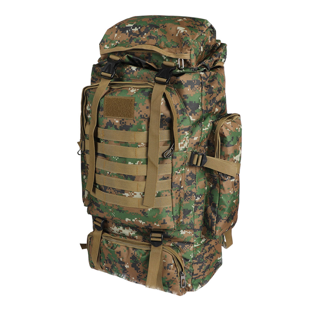 80L Military Tactical Backpack Rucksack Hiking Camping Outdoor Trekking Army Bag