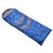 Single Sleeping Bag Bags Outdoor Camping Hiking Thermal -10 deg Tent Blue