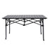 Folding Camping Table Portable Aluminium Outdoor Picnic Garden Black