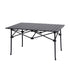 Folding Camping Table Portable Aluminium Outdoor Picnic Garden Black