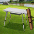 Camping Table Roll Up Folding Portable Aluminium Outdoor BBQ Desk Picnic