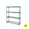 2x 4 Tier Plant Shelve Garden Greenhouse Steel Storage Shelving Frame Stand Rack