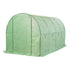 Greenhouse Plastic Film Shed Walk in Outdoor Garden Green House Tunnel Frame