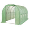 Greenhouse Plastic Film Shed Walk in Outdoor Garden Green House Tunnel Frame