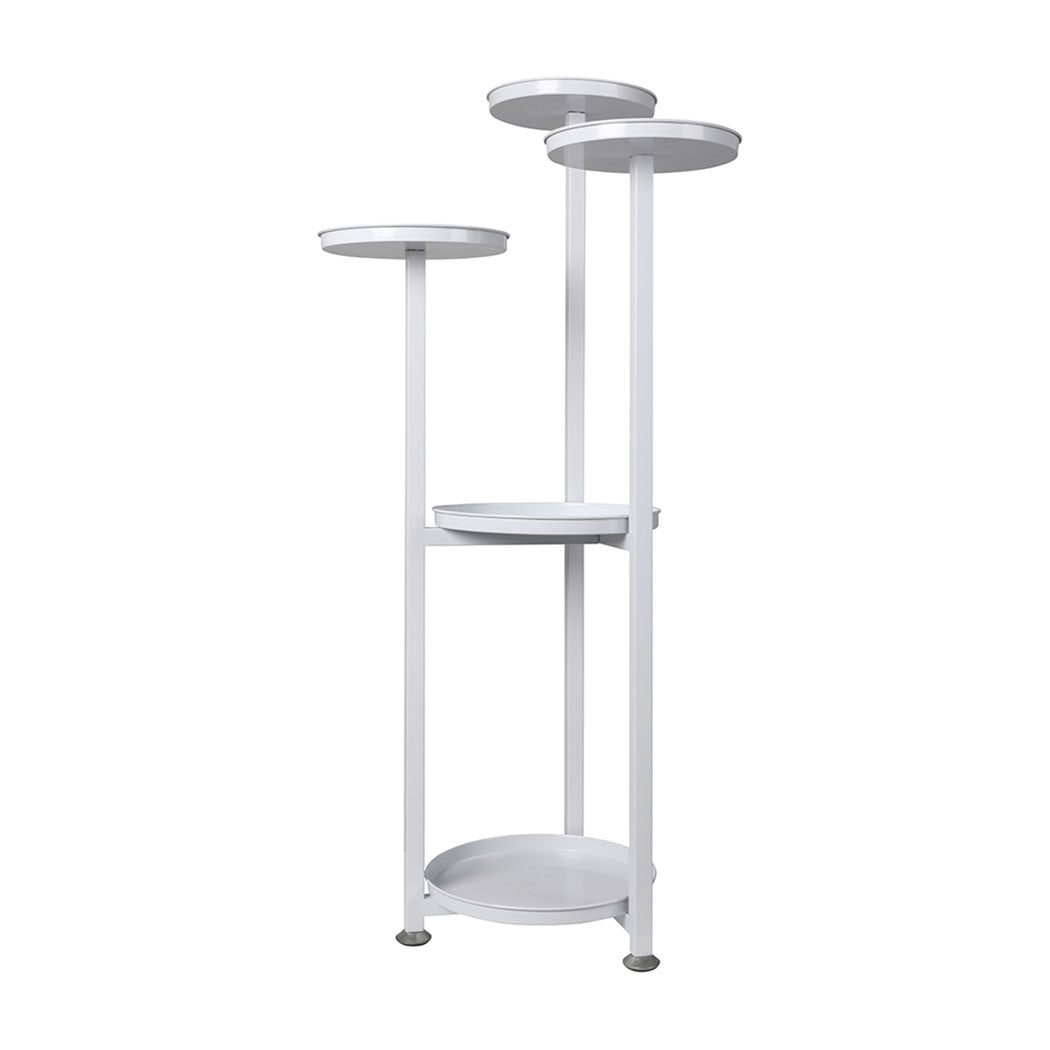 Levede Plant Stand Outdoor Indoor Flower Pots Rack Garden Shelf White 100CM