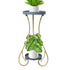 Plant Stand 2 Tiers Outdoor Indoor Metal Flower Pots Rack Garden Shelf