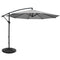 Instahut 3m Outdoor Umbrella w/Base Cantilever Beach Garden Patio Grey