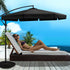 Instahut 3m Outdoor Umbrella Cantilever Garden Beach Patio Black