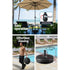 Instahut 2.7m Outdoor Umbrella w/Base Pole Stand Garden Sun Beige